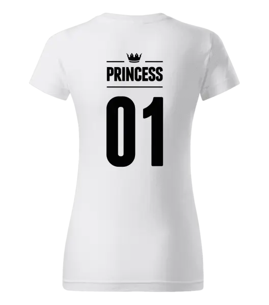 Dámske tričko Princess s vlastním číslem - kopie