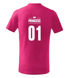 Detské tričko Princess s vlastním číslem - kopie
