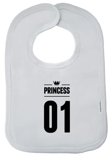 Detský podbradník Princess s vlastním číslem - kopie