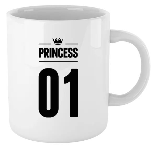 Hrnček Princess s vlastním číslem - kopie