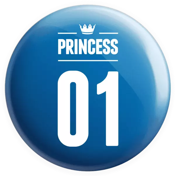Placka Princess s vlastním číslem - kopie