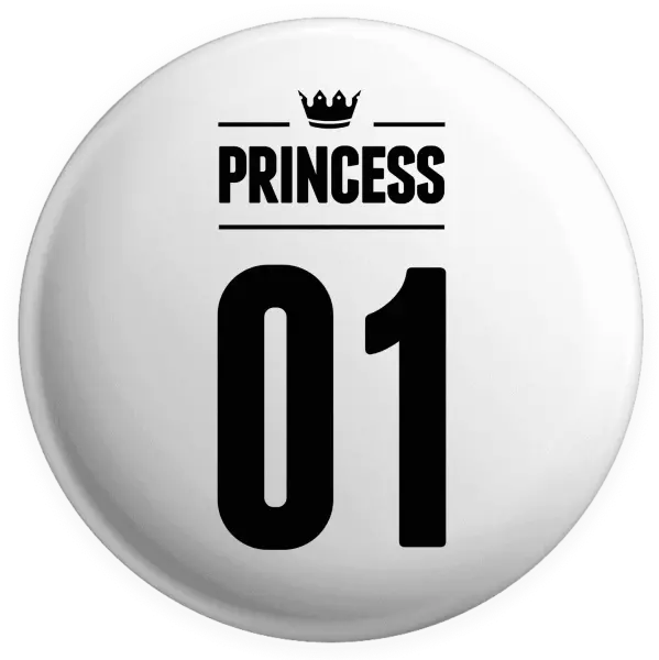 Placka Princess s vlastním číslem - kopie