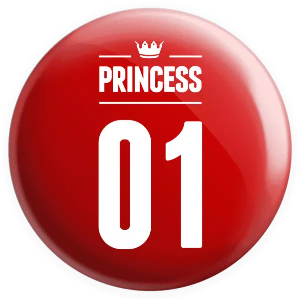 Placka Princess s vlastním číslem - kopie