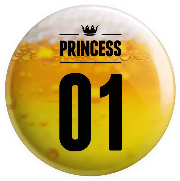 Placka Princess s vlastním číslem - kopie