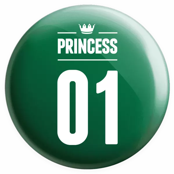 Placka Princess s vlastním číslem - kopie