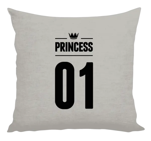 Vankúš Princess s vlastním číslem - kopie