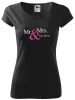 Dámske tričko Mr. & Mrs. s vlastním příjmením - kopie