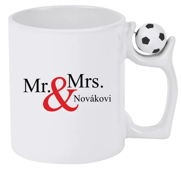 Hrnček Mr. & Mrs. s vlastním příjmením - kopie