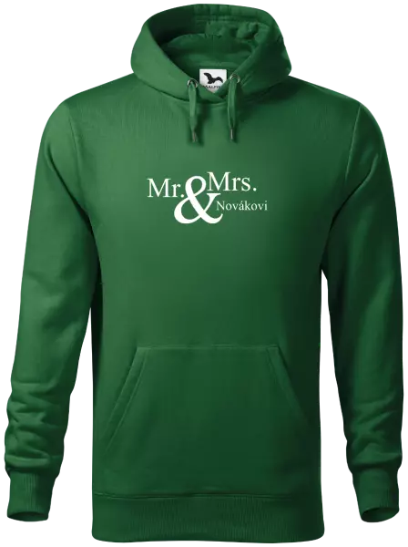 Pánska mikina Mr. & Mrs. s vlastním příjmením - kopie