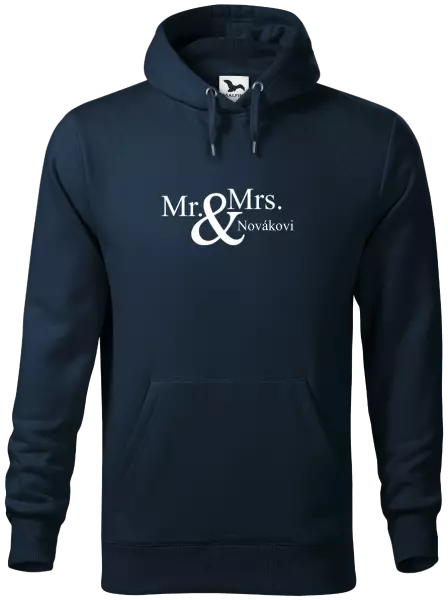 Pánska mikina Mr. & Mrs. s vlastním příjmením - kopie