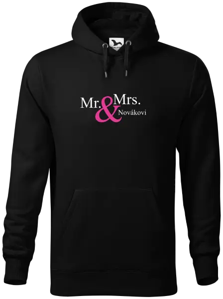Pánska mikina Mr. & Mrs. s vlastním příjmením - kopie