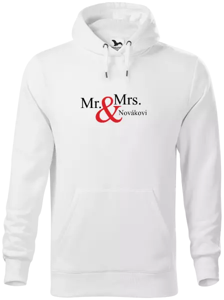Pánska mikina Mr. & Mrs. s vlastním příjmením - kopie