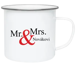 Plecháčik Mr. & Mrs. s vlastním příjmením - kopie