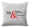 Vankúš Mr. & Mrs. s vlastním příjmením - kopie