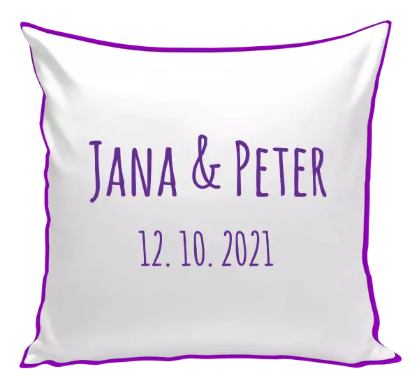 Vankúš Jména a datum písmo 1 - kopie