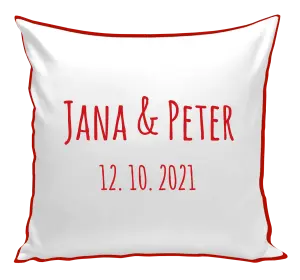 Vankúš Jména a datum písmo 1 - kopie