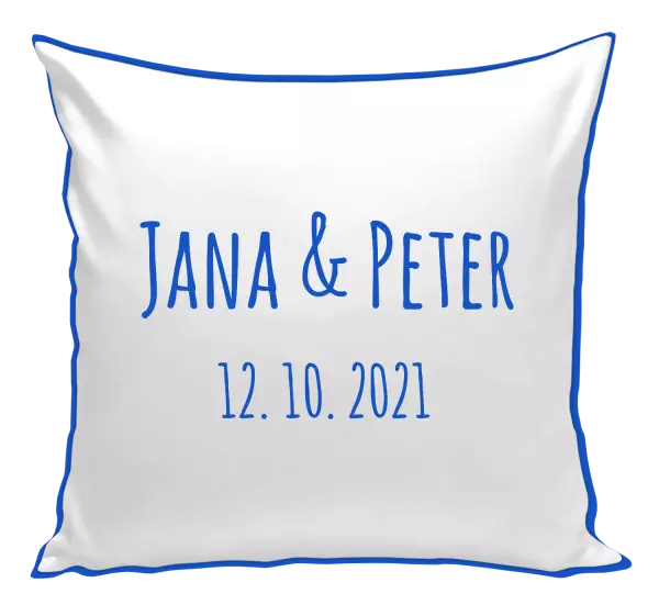 Vankúš Jména a datum písmo 1 - kopie