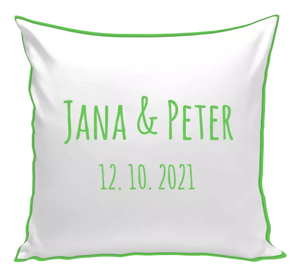 Vankúš Jména a datum písmo 1 - kopie