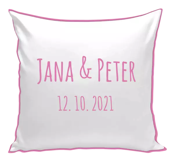 Vankúš Jména a datum písmo 1 - kopie