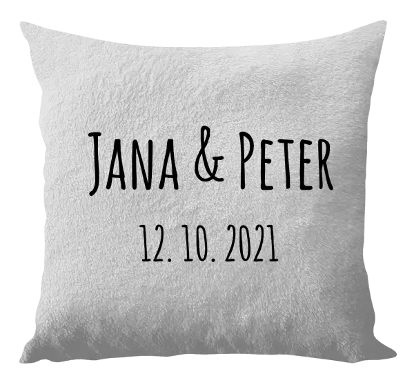 Vankúš Jména a datum písmo 1 - kopie