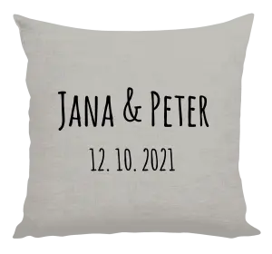 Vankúš Jména a datum písmo 1 - kopie