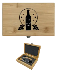 Drevená sada k vínu Kvalitní ročník - kopie