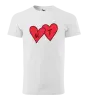 Pánske tričko Iniciály v srdíčku se jmény - kopie