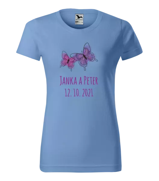 Dámske tričko Motýlci se jmény - kopie