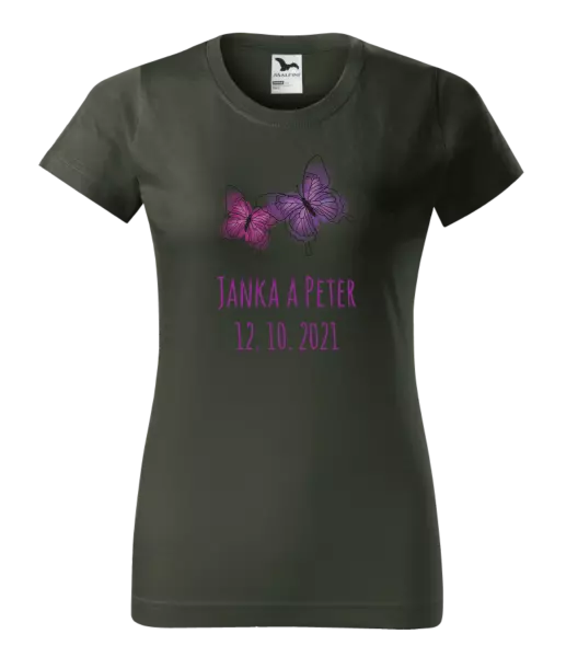 Dámske tričko Motýlci se jmény - kopie