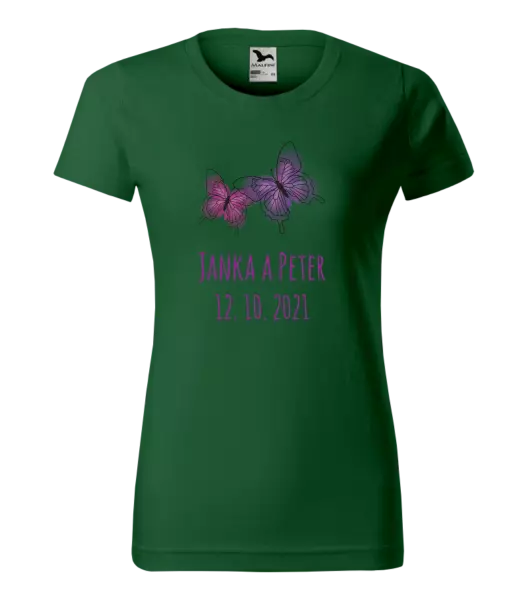 Dámske tričko Motýlci se jmény - kopie