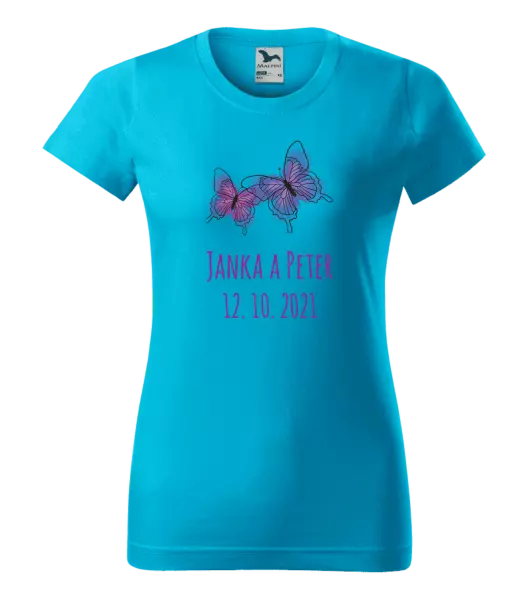 Dámske tričko Motýlci se jmény - kopie