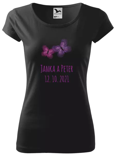 Dámske tričko Motýlci se jmény - kopie