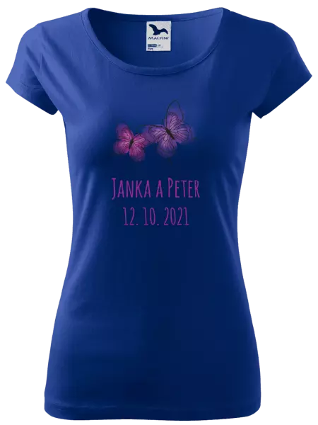 Dámske tričko Motýlci se jmény - kopie