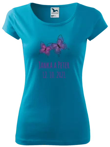 Dámske tričko Motýlci se jmény - kopie