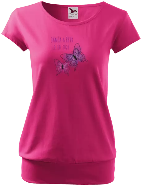 Dámske tričko Motýlci se jmény - kopie