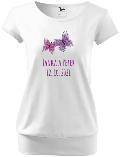 Dámske tričko Motýlci se jmény - kopie