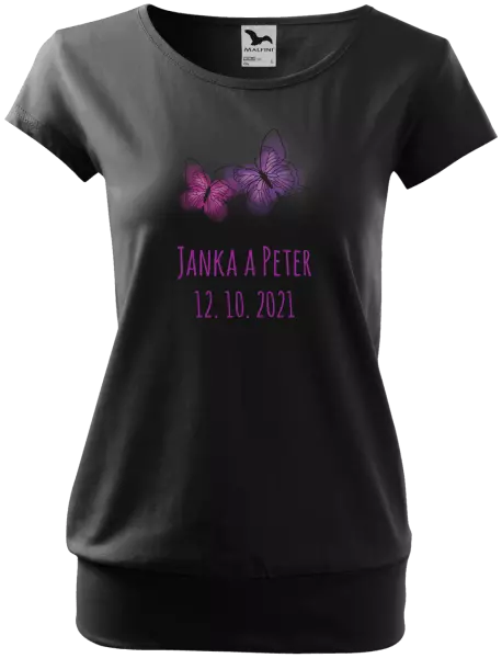 Dámske tričko Motýlci se jmény - kopie