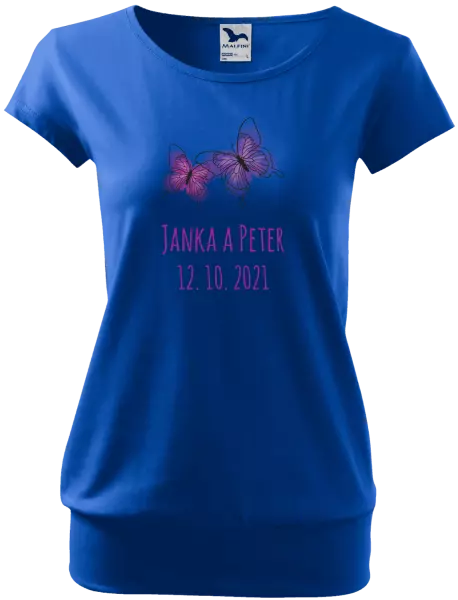 Dámske tričko Motýlci se jmény - kopie
