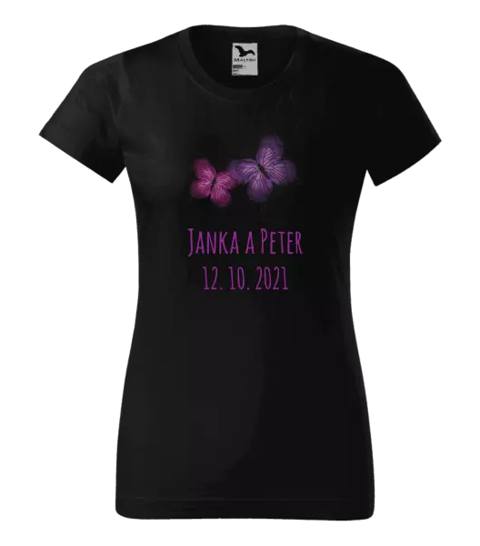Dámske tričko Motýlci se jmény - kopie