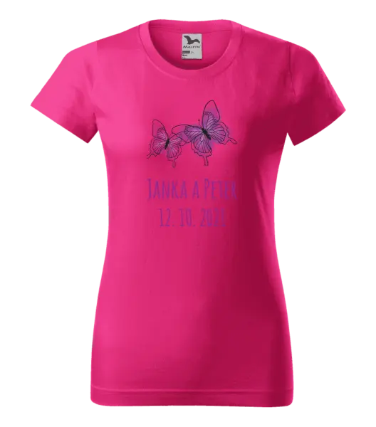 Dámske tričko Motýlci se jmény - kopie