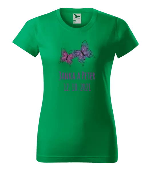 Dámske tričko Motýlci se jmény - kopie