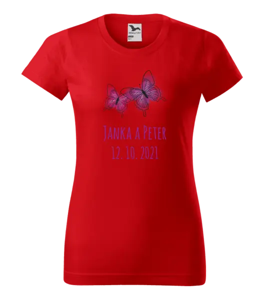 Dámske tričko Motýlci se jmény - kopie