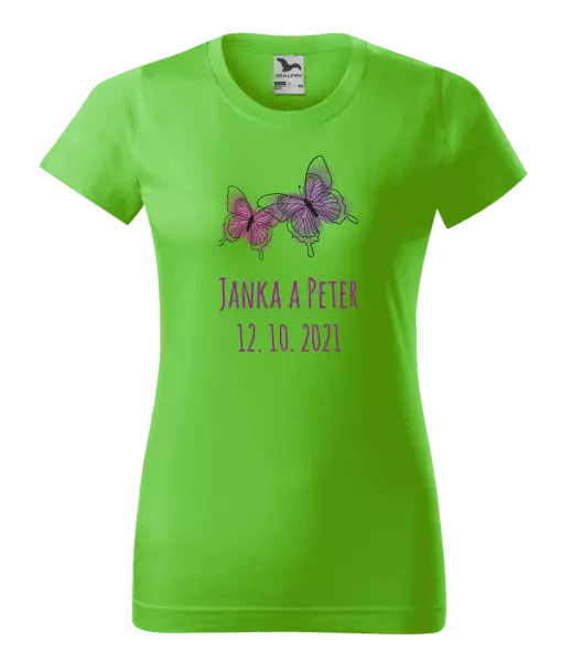 Dámske tričko Motýlci se jmény - kopie