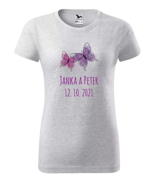 Dámske tričko Motýlci se jmény - kopie