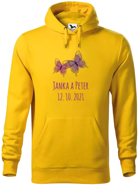 Pánska mikina Motýlci se jmény - kopie