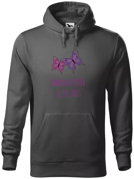 Pánska mikina Motýlci se jmény - kopie