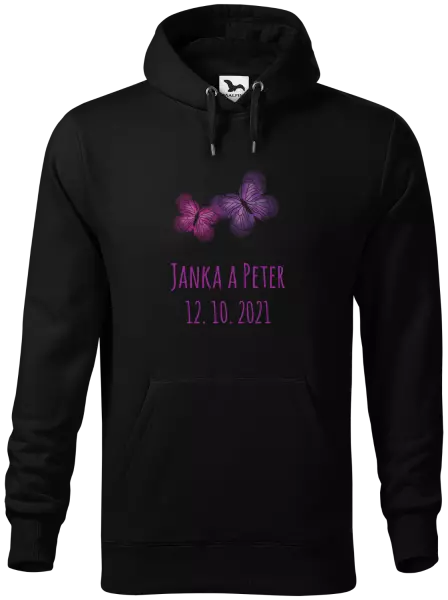 Pánska mikina Motýlci se jmény - kopie