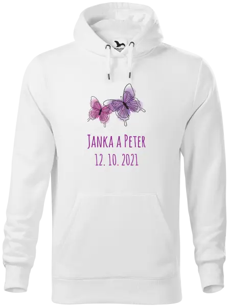 Pánska mikina Motýlci se jmény - kopie