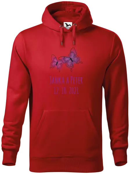 Pánska mikina Motýlci se jmény - kopie