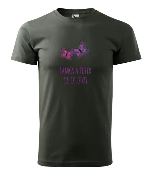 Pánske tričko Motýlci se jmény - kopie